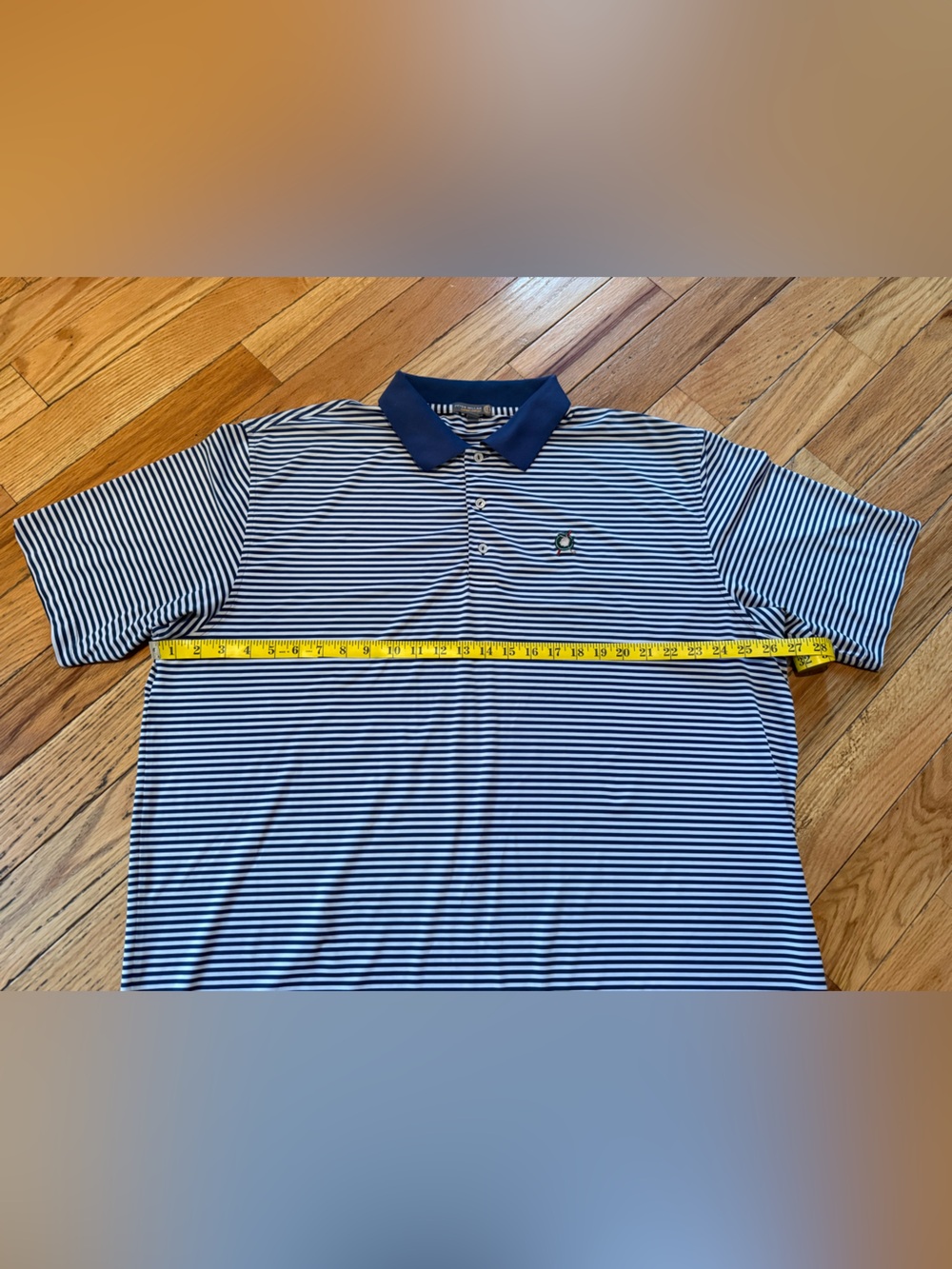 PETER MILLAR Indian Head Golf Club Summer Comfort Golf Polo Blue/White Size XXL - Picture 11 of 13
